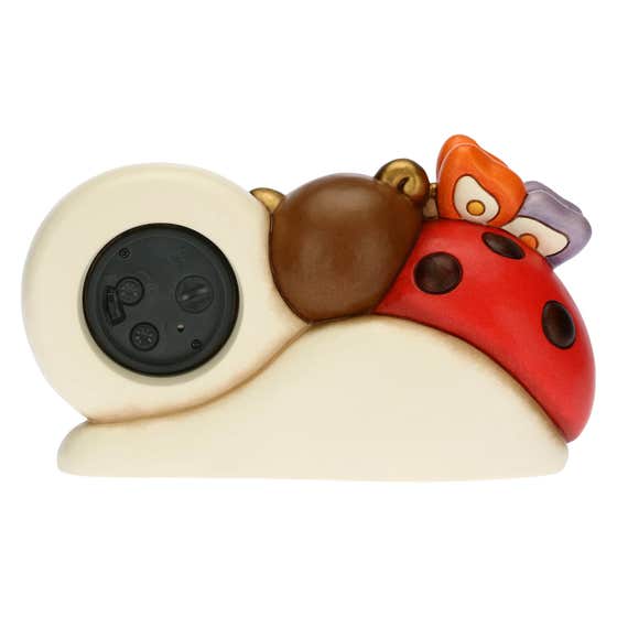 Table clock with ladybird