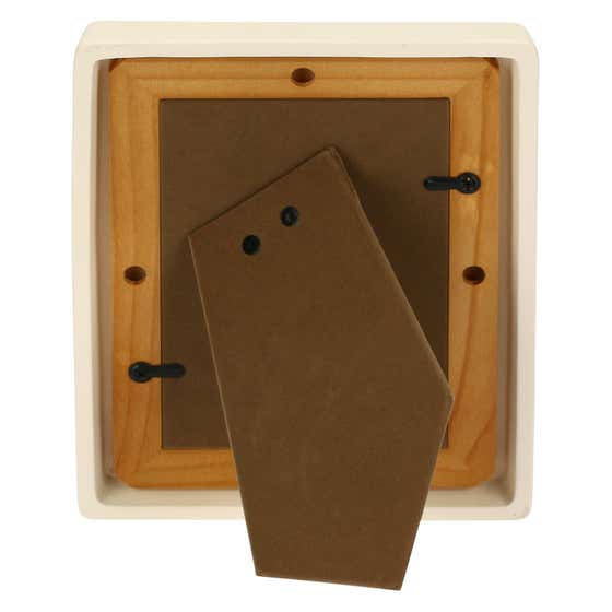 Ceramic photo frame with hearts, medium