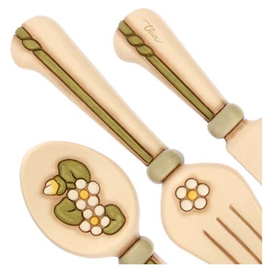 Set of 3 ceramic wall cutlery