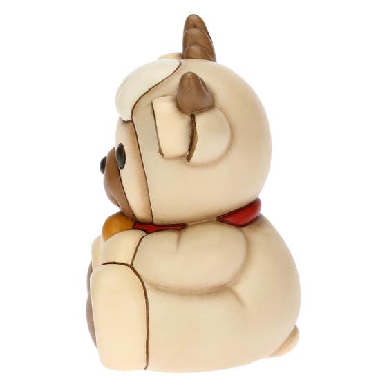 Ceramic Teddy dre&szlig;ed as a reindeer, medium