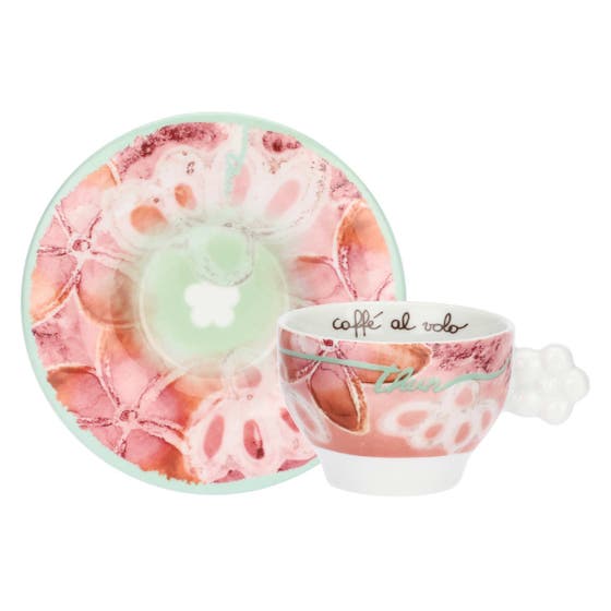 Set of 2 medium Bloomia porcelain cups