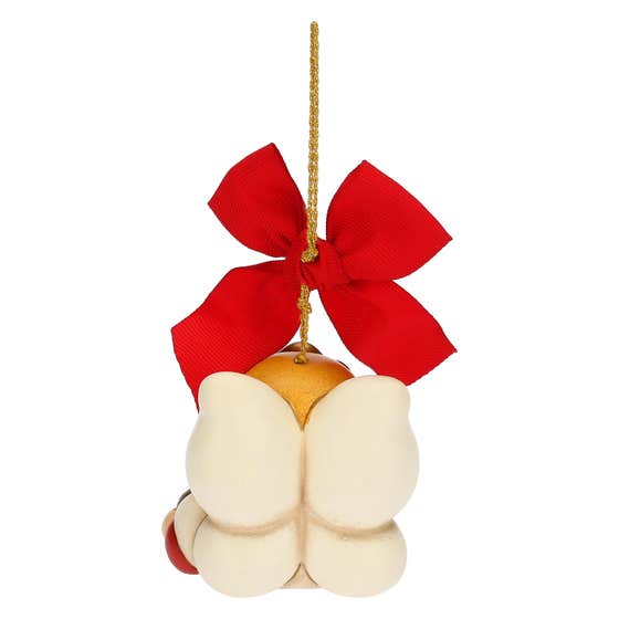 Ceramic Shaila Queen of the Fairies with golden star Christmas tree decoration, maxi