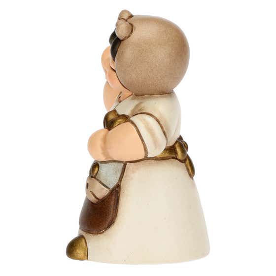 Presepe Cla&szlig;ico ceramic woman with fish white