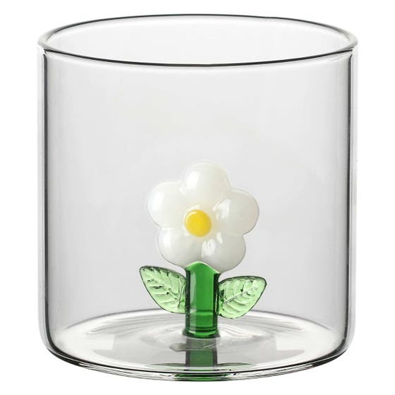 Set of 2 daisy gla&szlig; gla&szlig;es