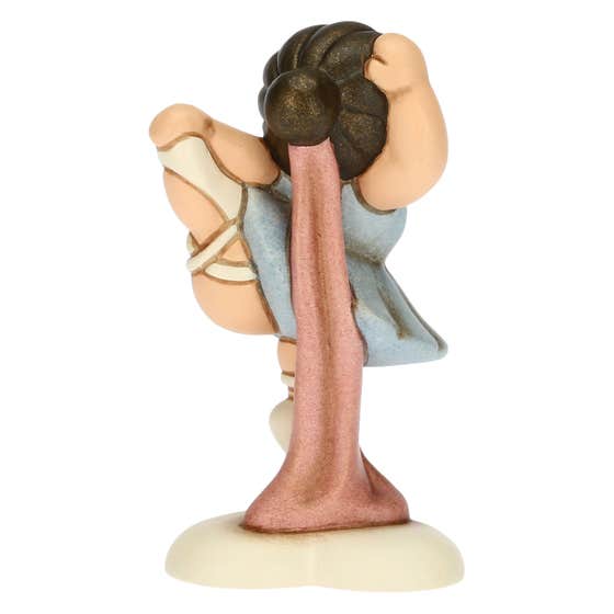 Ballerina with blue tutu