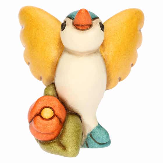 Primavera da vivere ceramic Fly hummingbird with flower, small