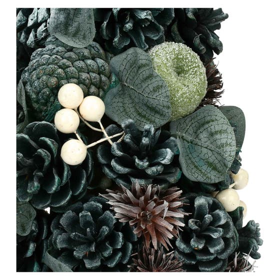 Mini teal Christmas tree