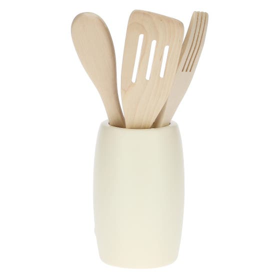 Elegance utensils holder with 3 ladles