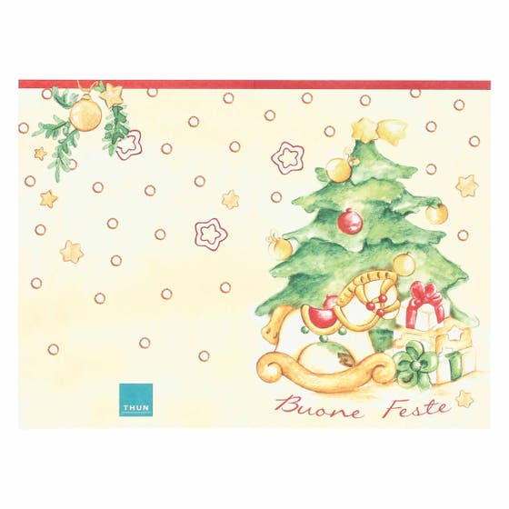 Greeting card tree with gifts