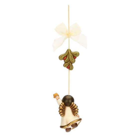 Sorprese di Natale ceramic angel with mistletoe dreamcatcher