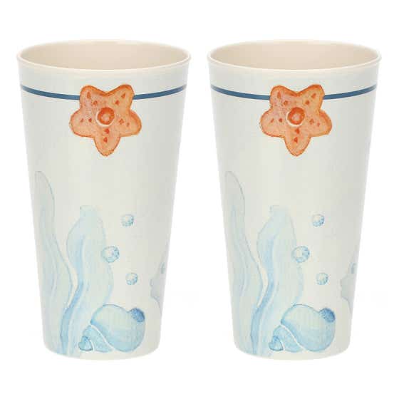 Mare da amare set of 2 melamine gla&szlig; cups