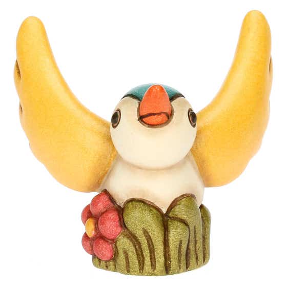 Primavera da vivere ceramic Fly hummingbird on meadow, mini