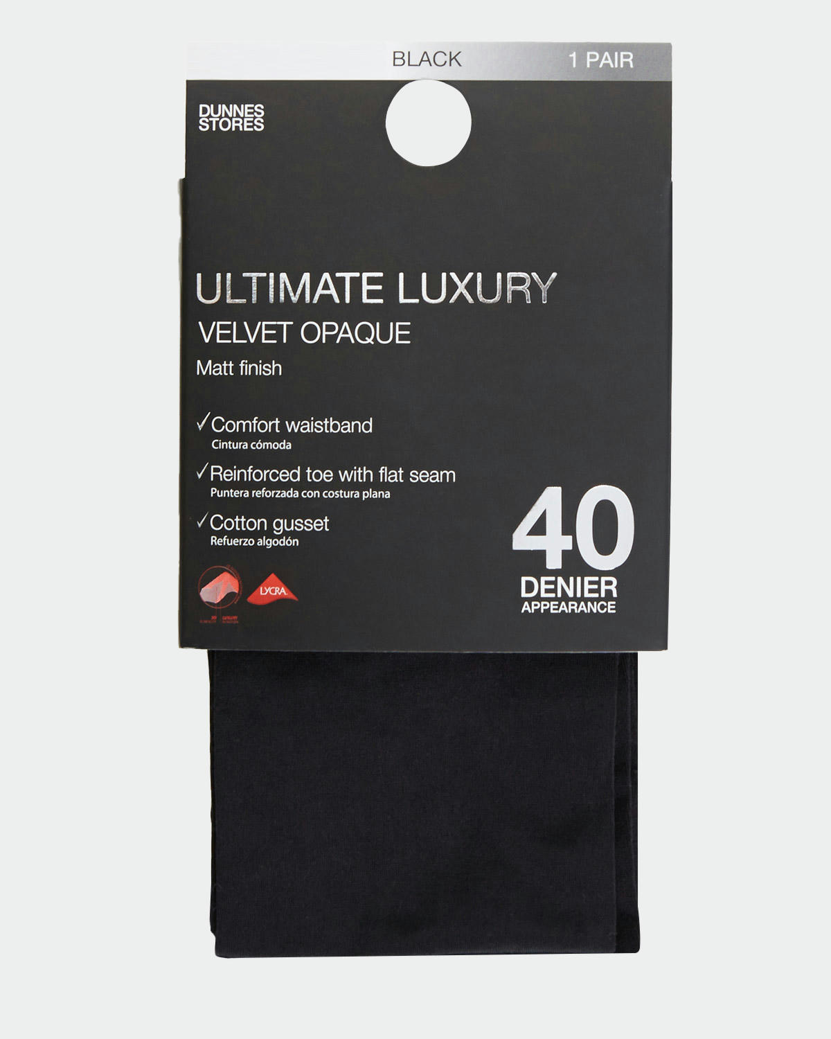 40 Denier Velvet Opaque Tights