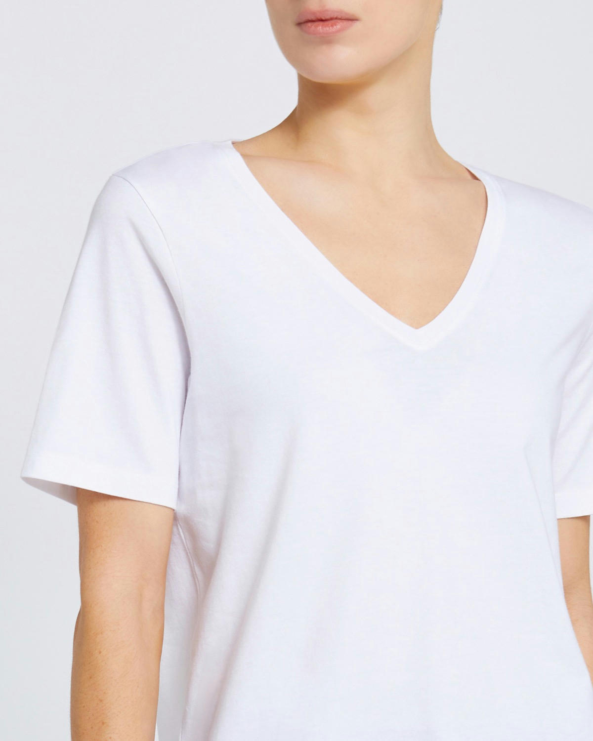 V-Neck Cotton T-Shirt
