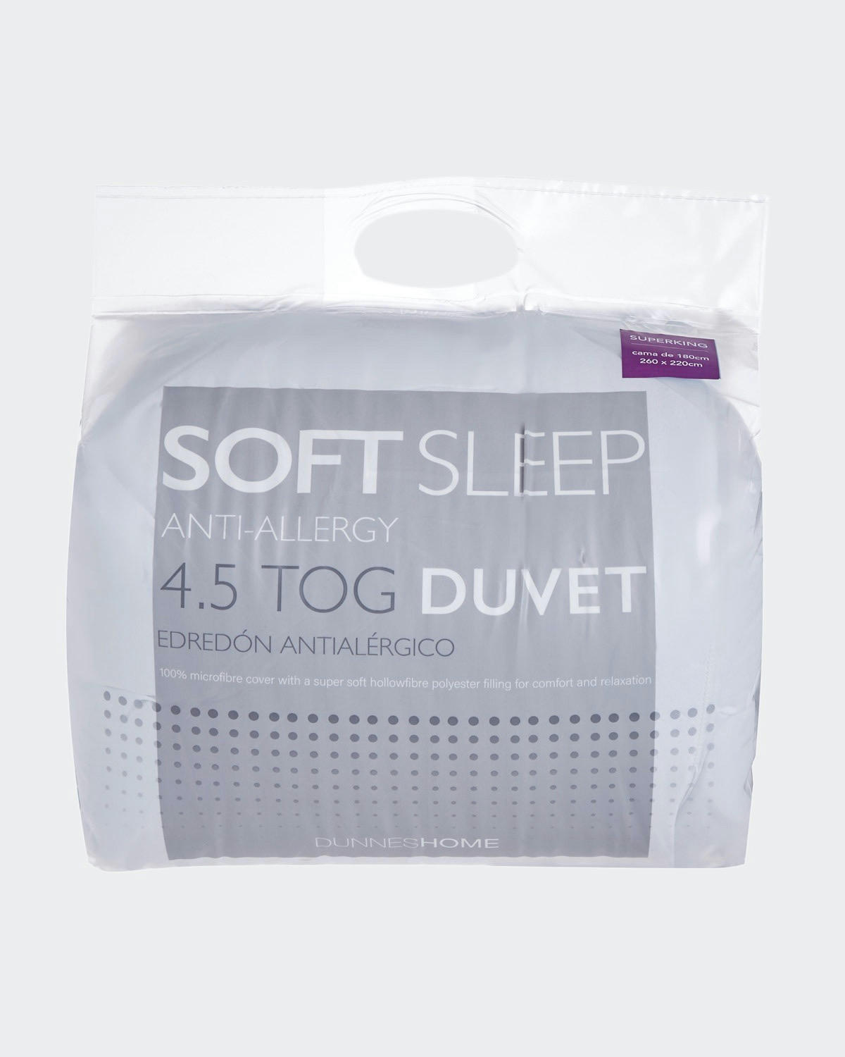 4.5 Tog Soft Sleep Duvet - Super King