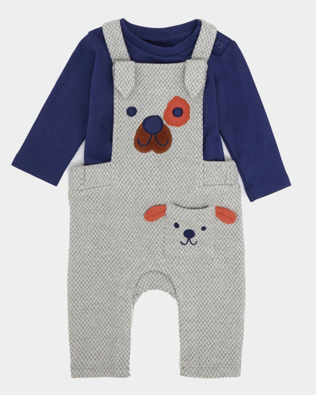 Puppy Dungaree Set (Newborn-12 months)