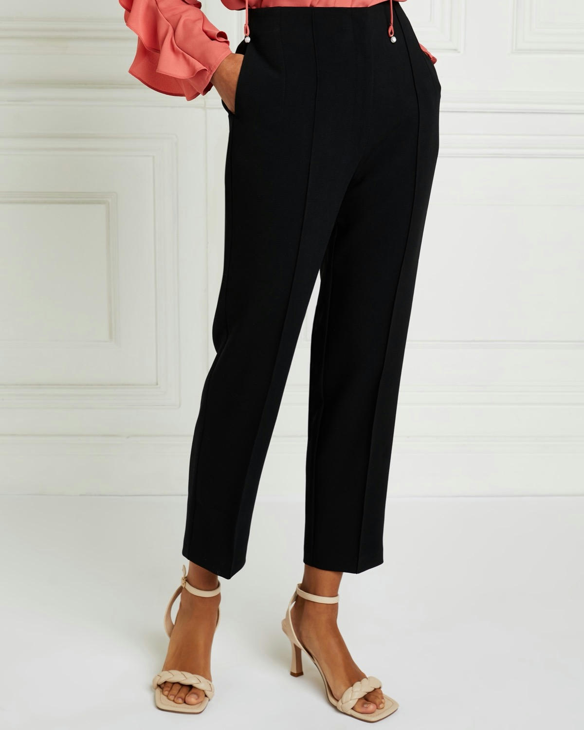 Gallery Seamed Straight Leg Trousers