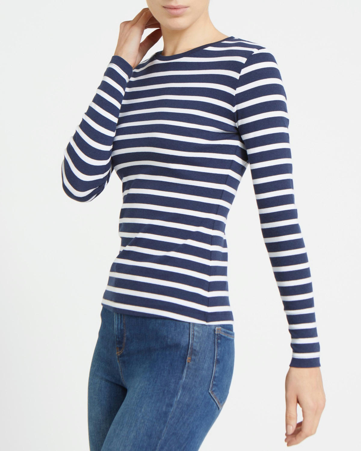 Stripe Crew Neck Top