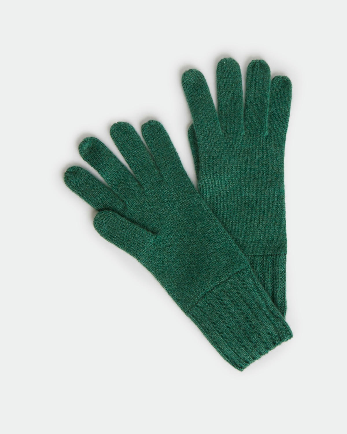 Carolyn Donnelly The Edit Green Cashmere Gloves