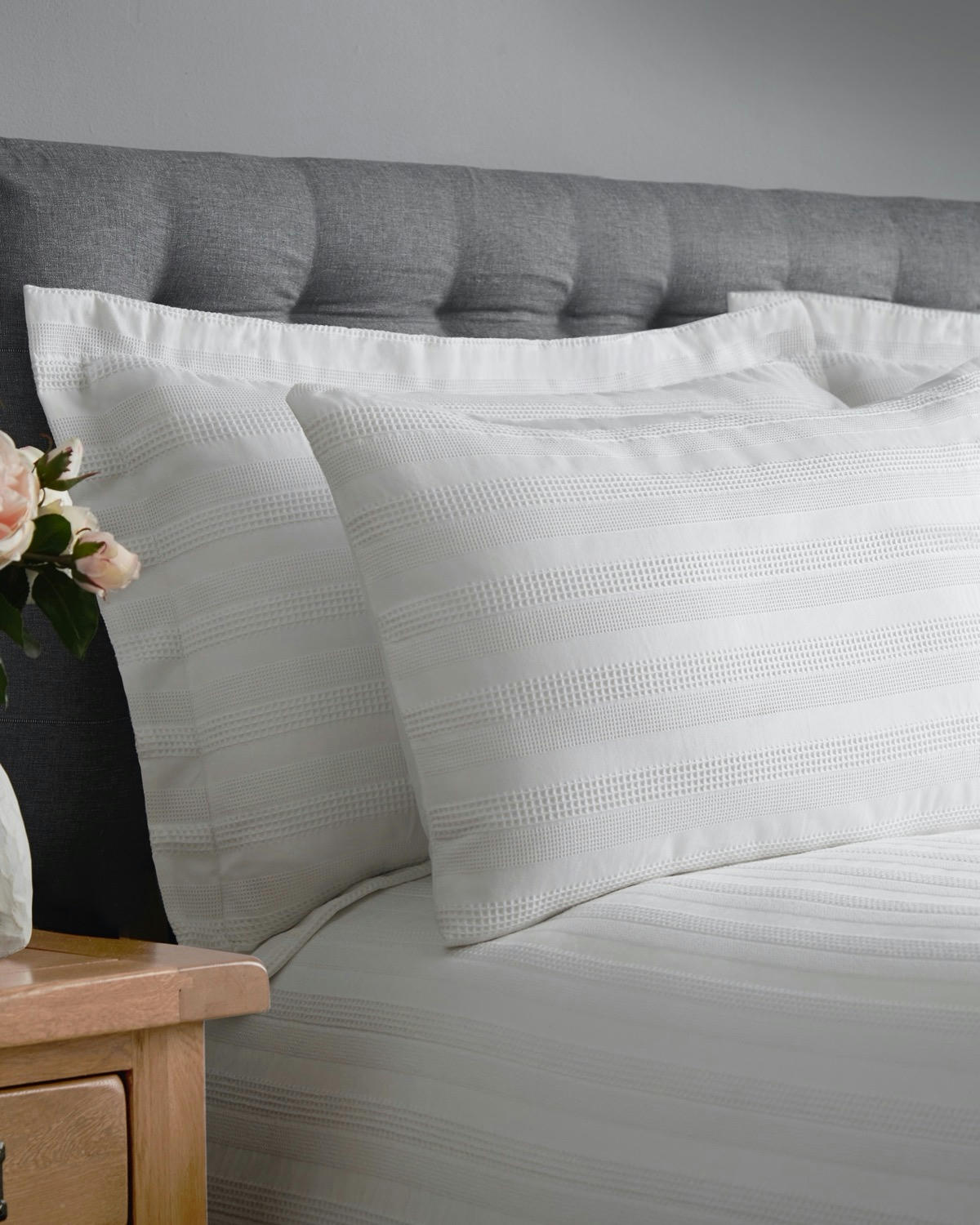 Paul Costelloe Living Waffle Stripe Oxford Pillowcase