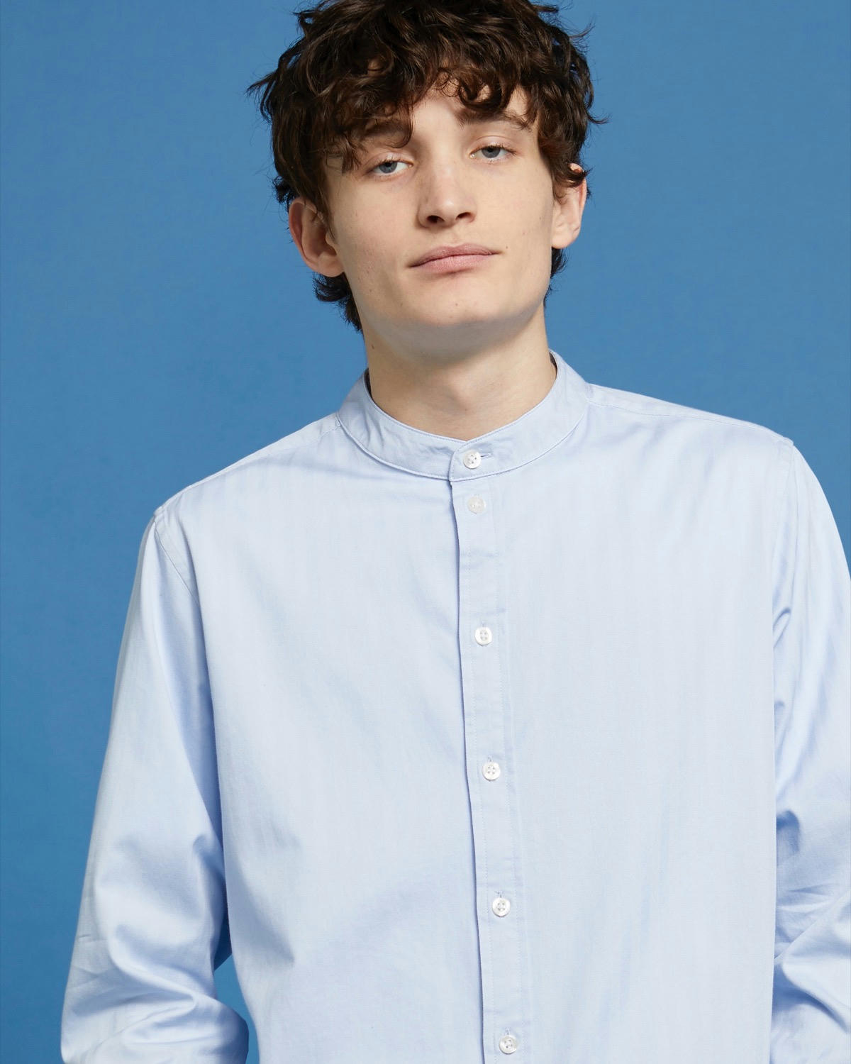 Paul Galvin Oxford Herringbone Grandad Shirt