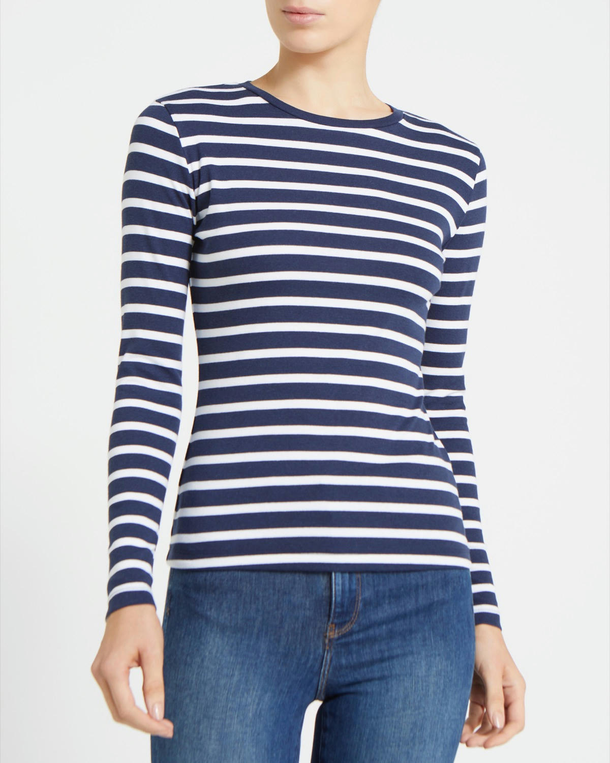 Stripe Crew Neck Top