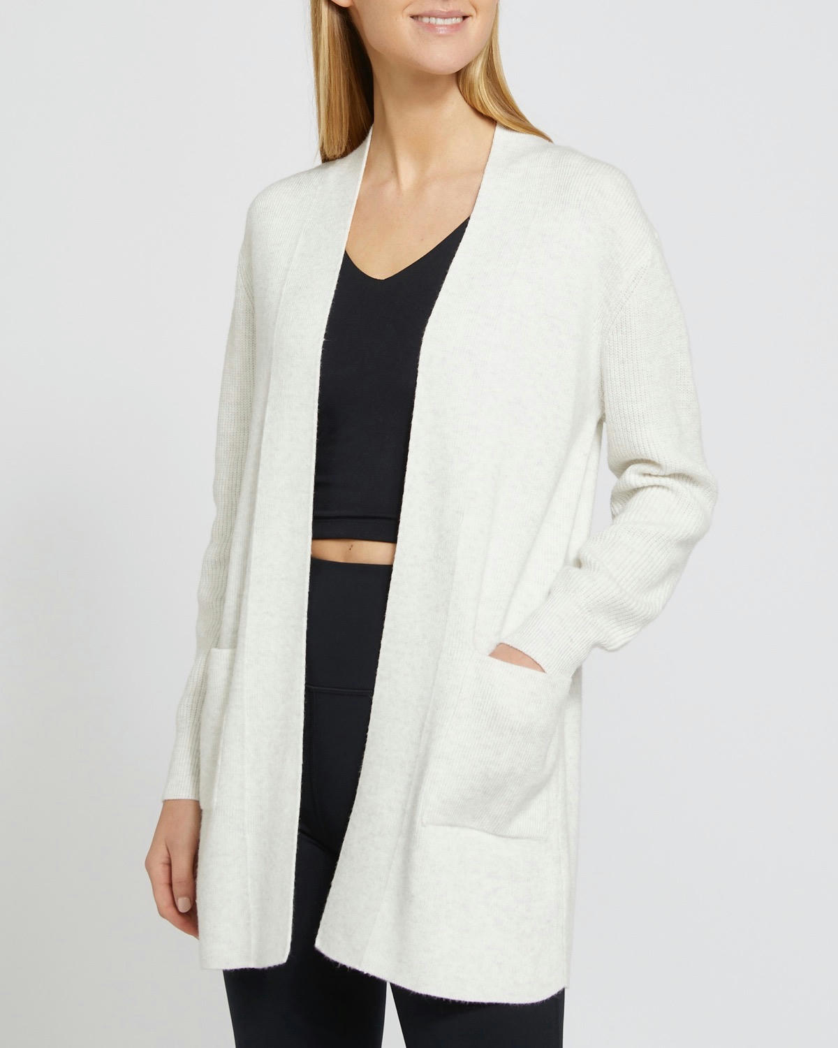 Long Pocket Edge To Edge Cardigan