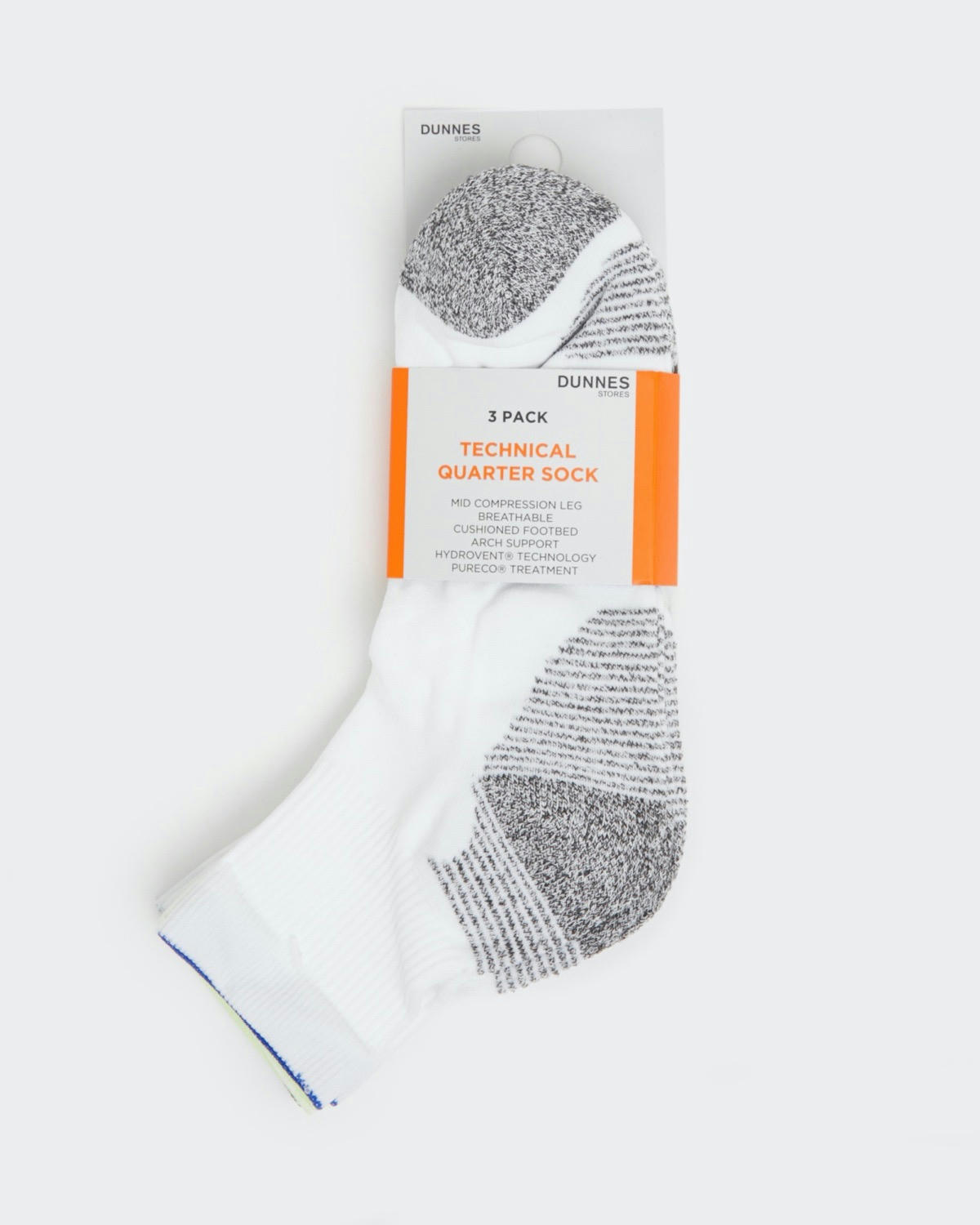 Technical Sports Quarter Socks - Pack Of 3