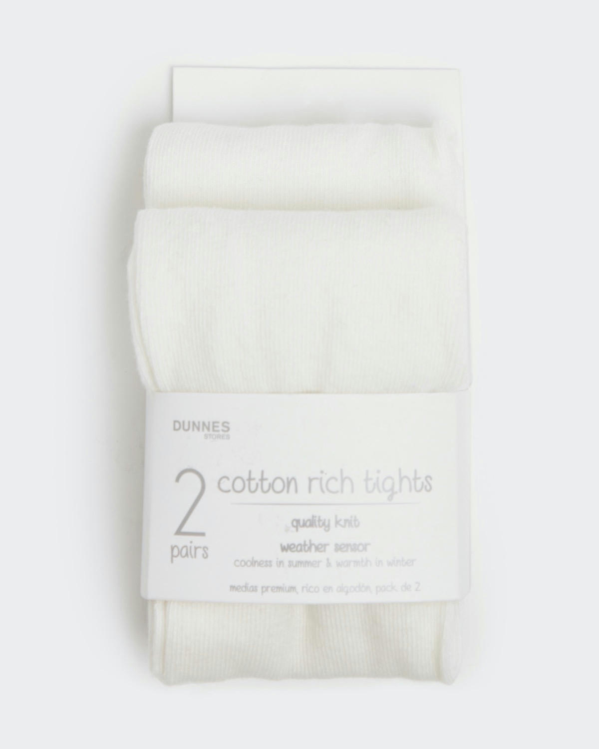 Premium Cotton-Rich Tights - Pack Of 2