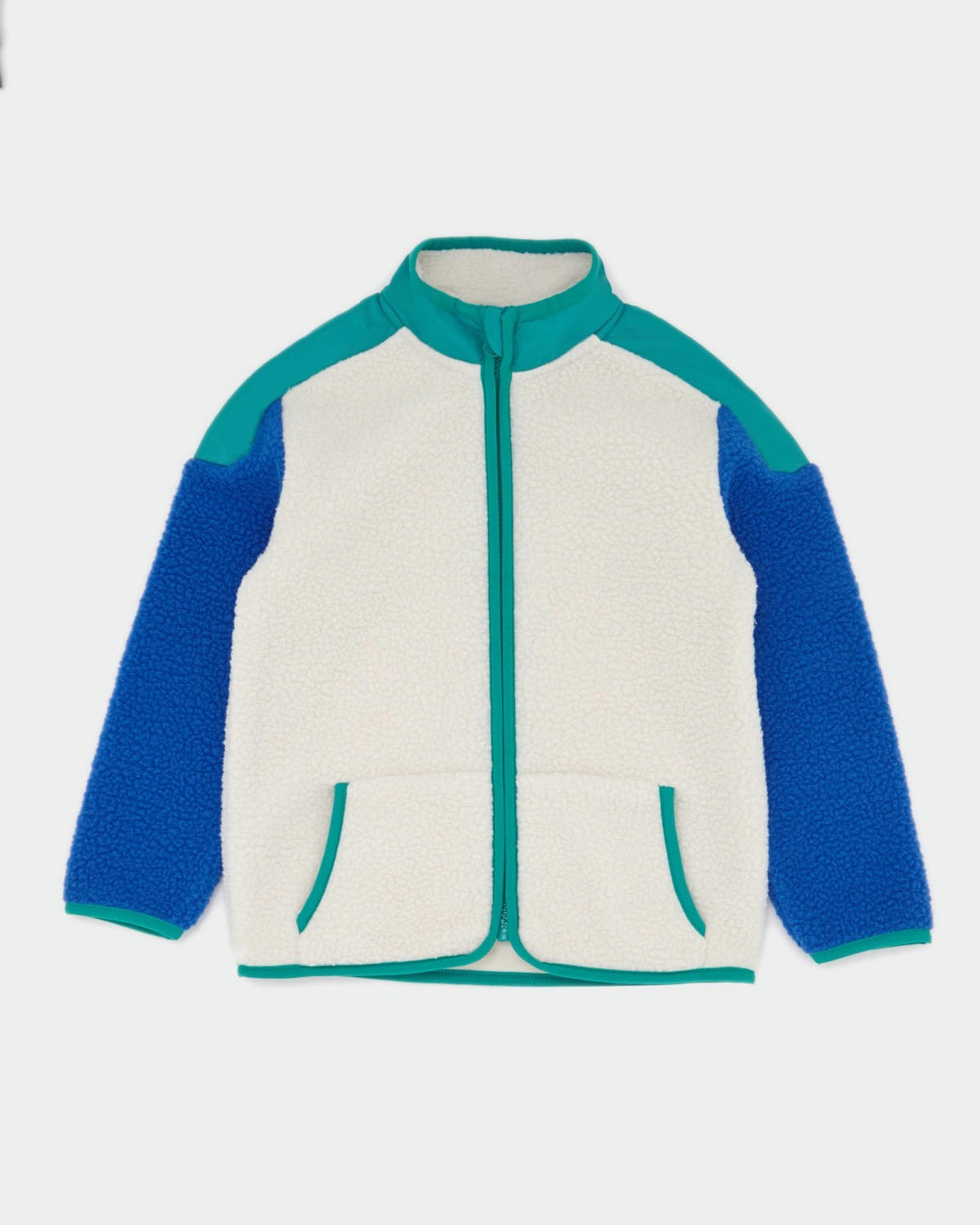 Colour Block Fleece Jacket (4-14 Years)