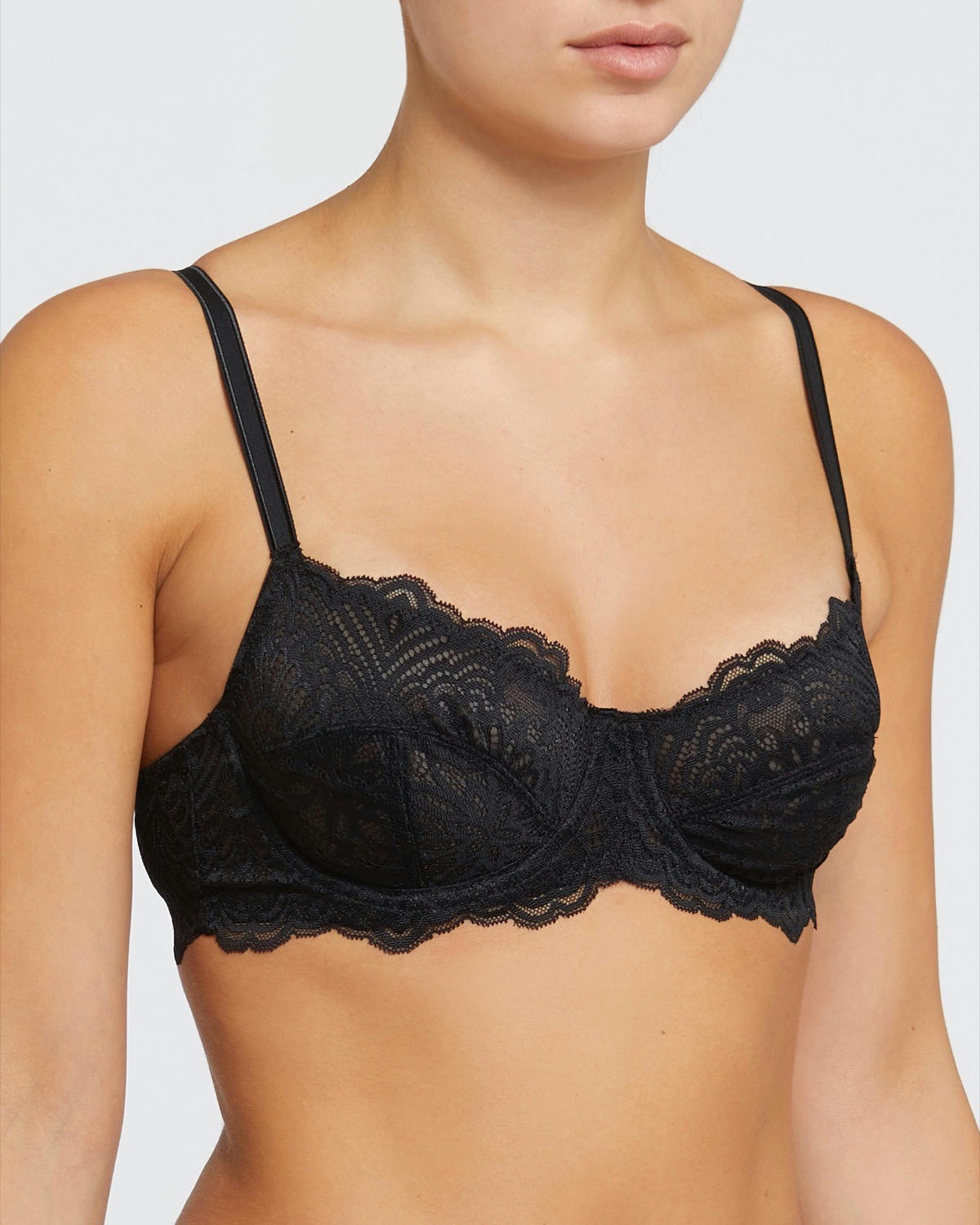 Isla Lace Underwired Non-Padded Balcony Bra