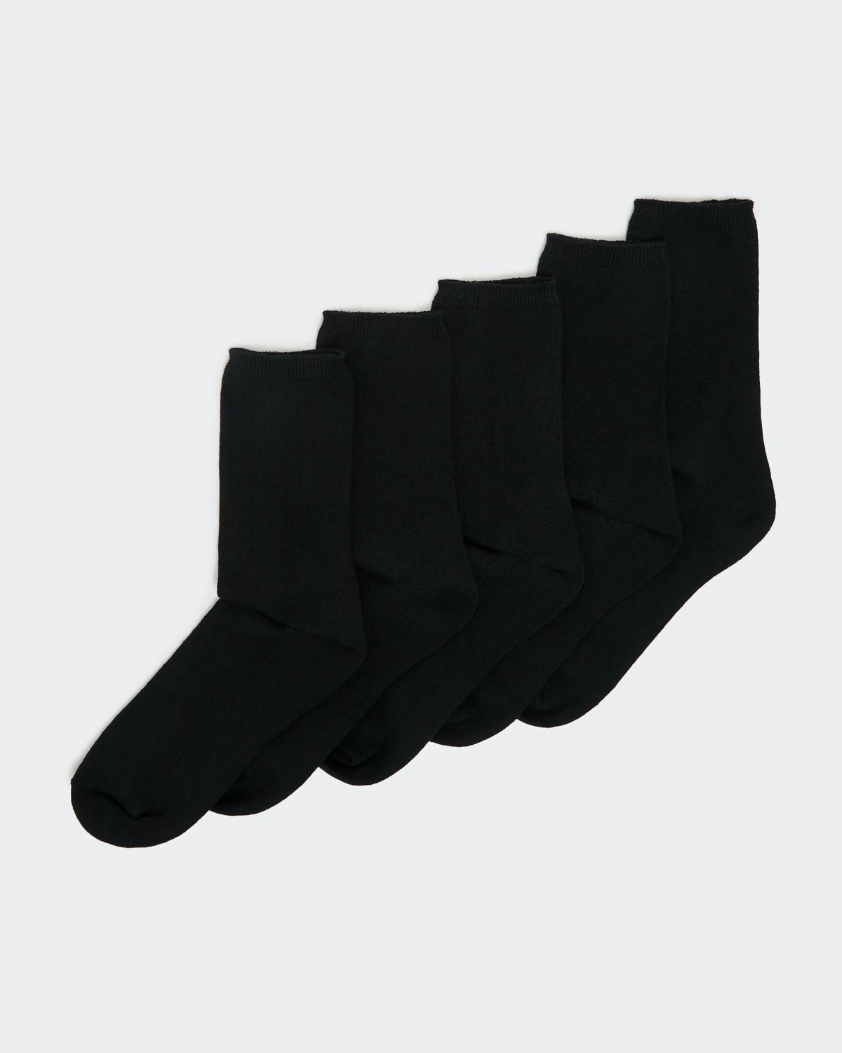 Cotton Rich Crew Socks - Pack Of 5