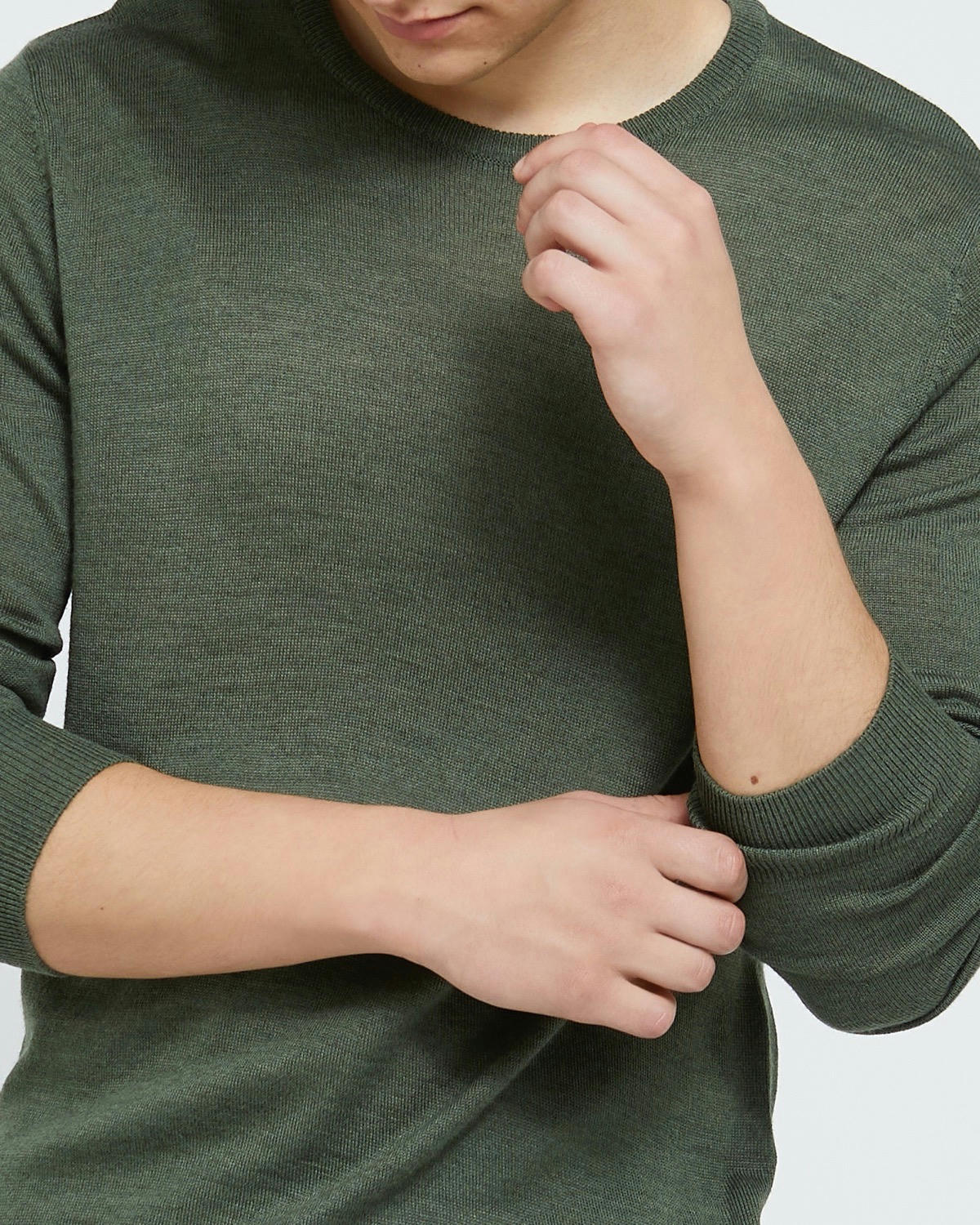 Merino Blend Crew Neck Jumper