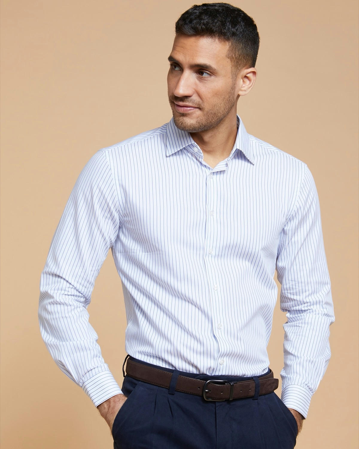 Paul Costelloe Living Sea Island Cotton Stripe Shirt