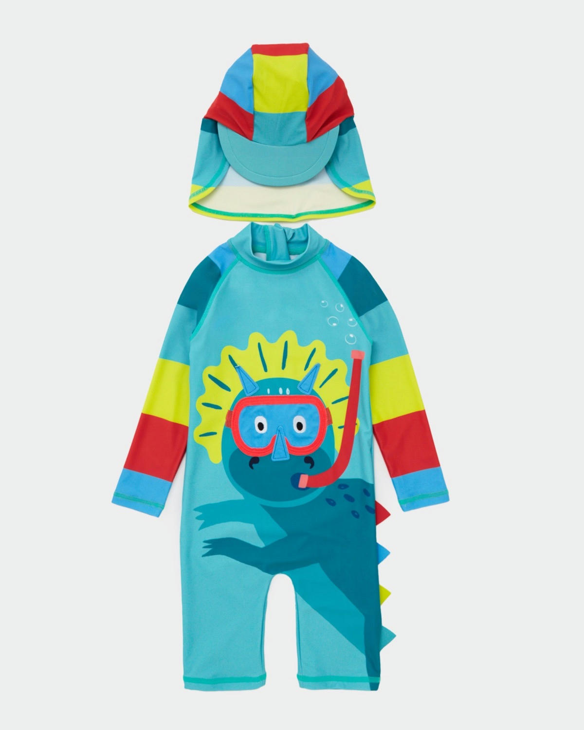 Dino Snorkel Unitard And Hat (6 months-6 years)