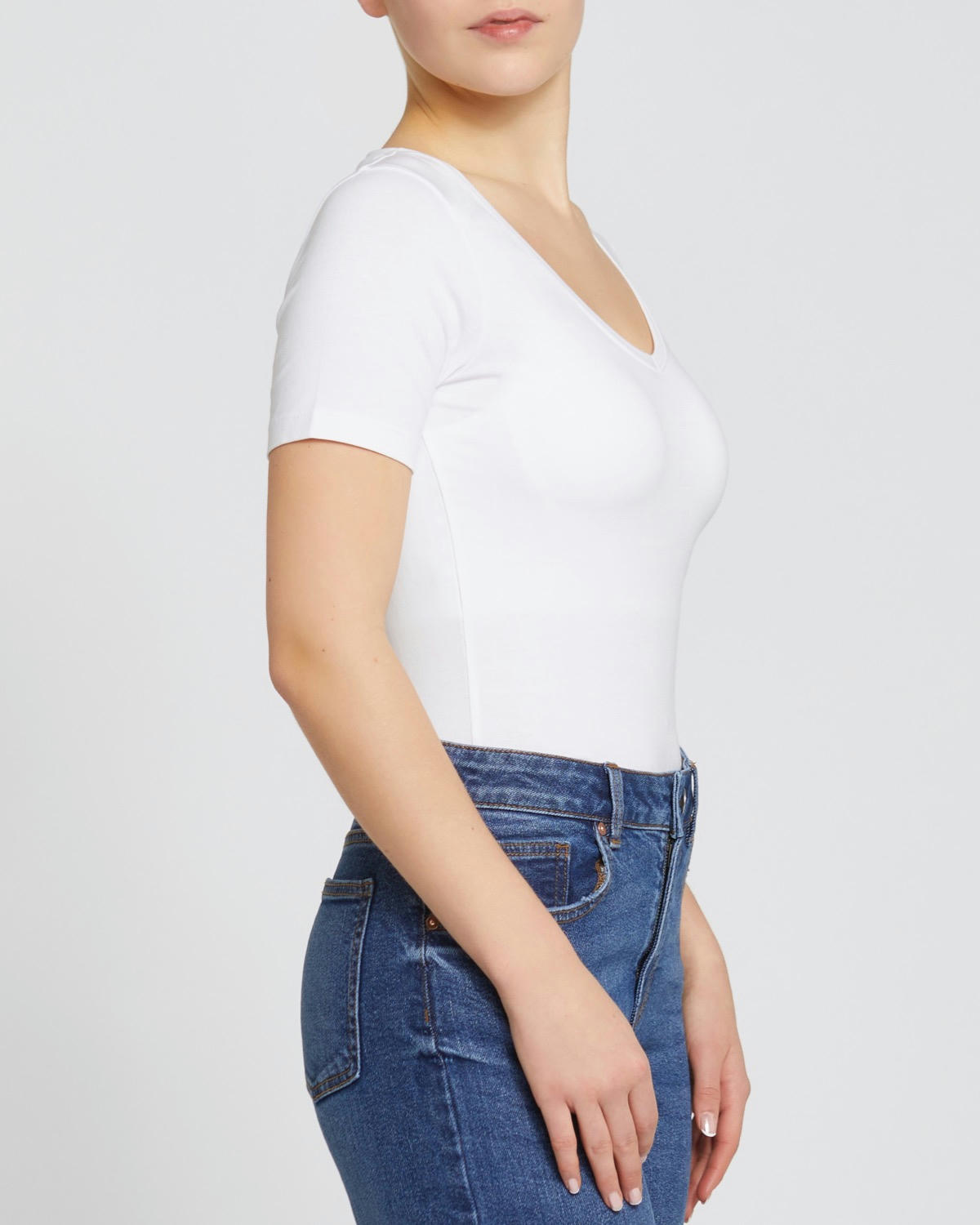 Stretch V-Neck T-Shirt
