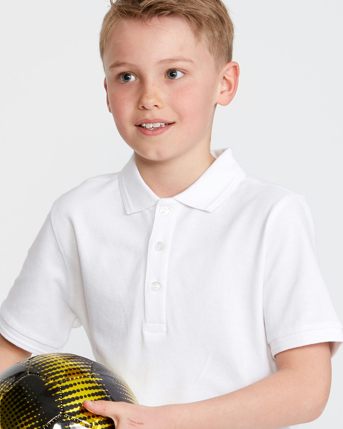 Boys Stain Release Short-Sleeved Slim Polo Shirts - Pack Of 2