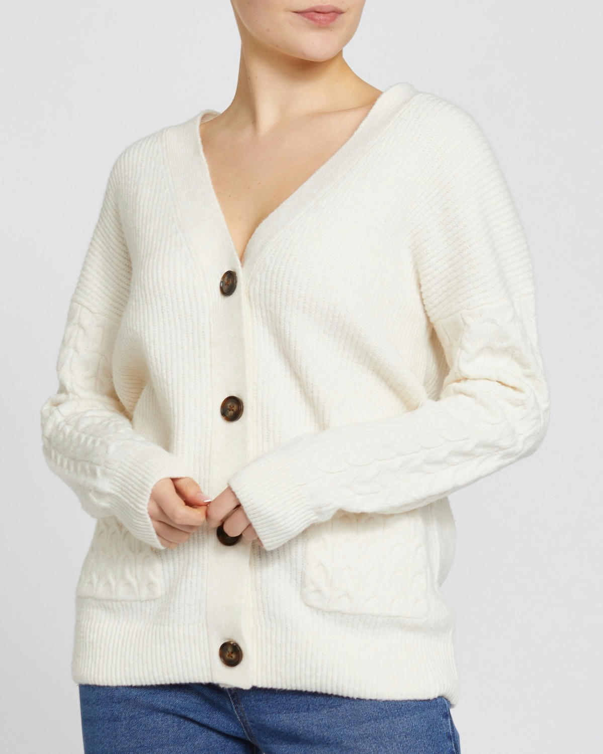 Cable Pocket Cardigan