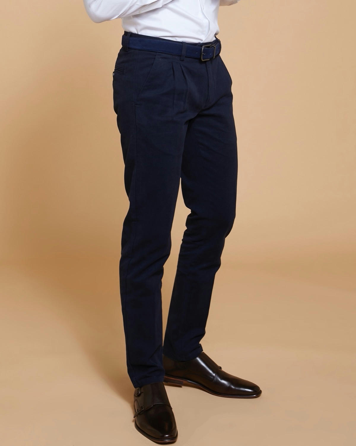 Paul Costelloe Living Navy Twill Trousers