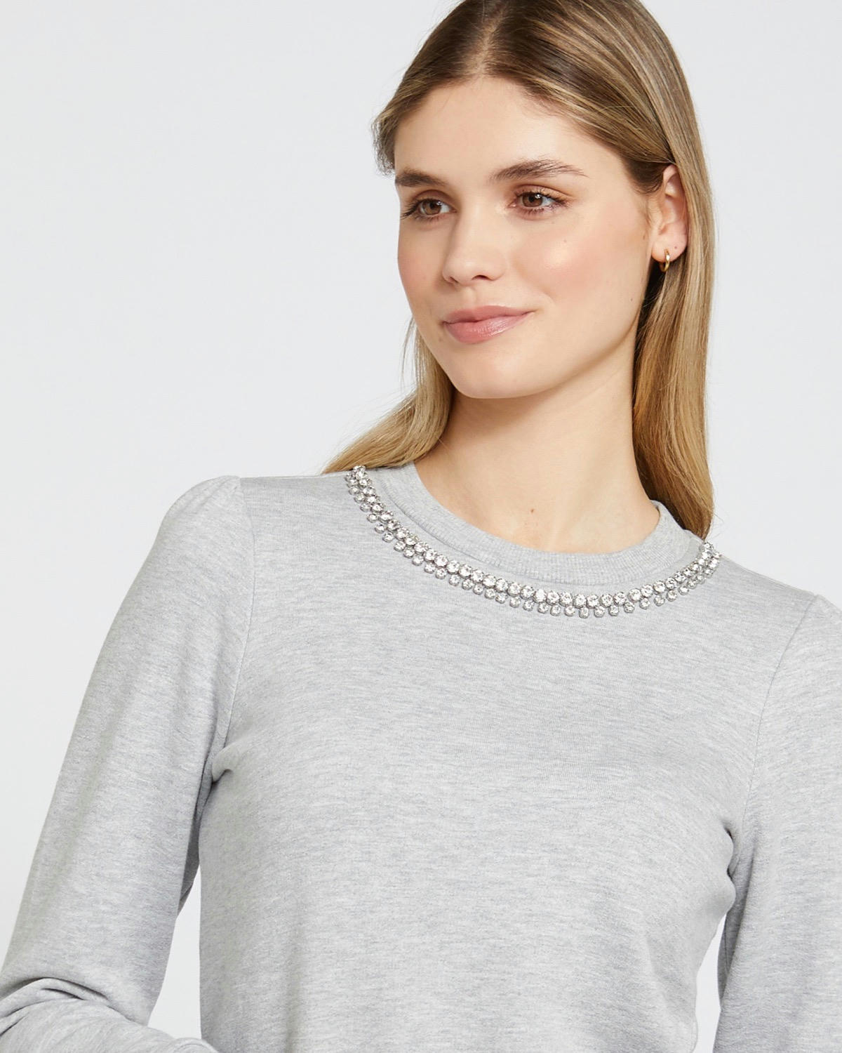Savida Cara Jewel Neck Sweatshirt