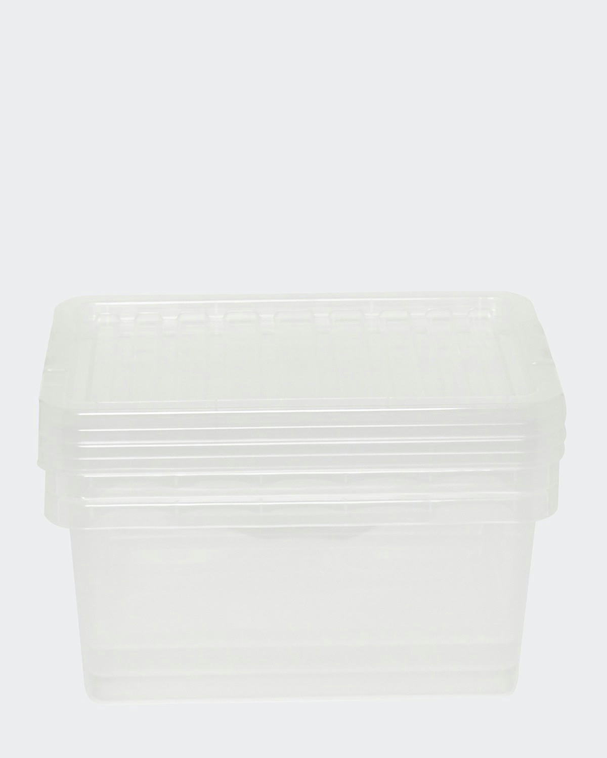 Clear Shoe Box Storage With Lid - Pack Of 3