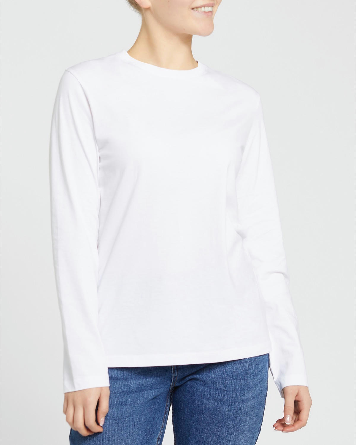 Pure Cotton Long-Sleeved Top