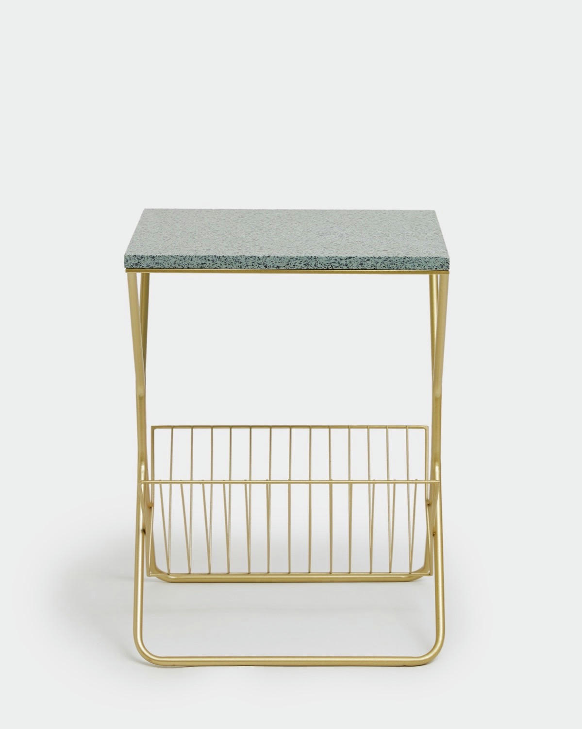 Carolyn Donnelly Eclectic Terrazzo Table Top With Rack