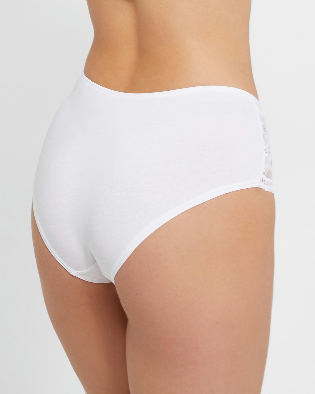 Cotton Lace Trim Shorts