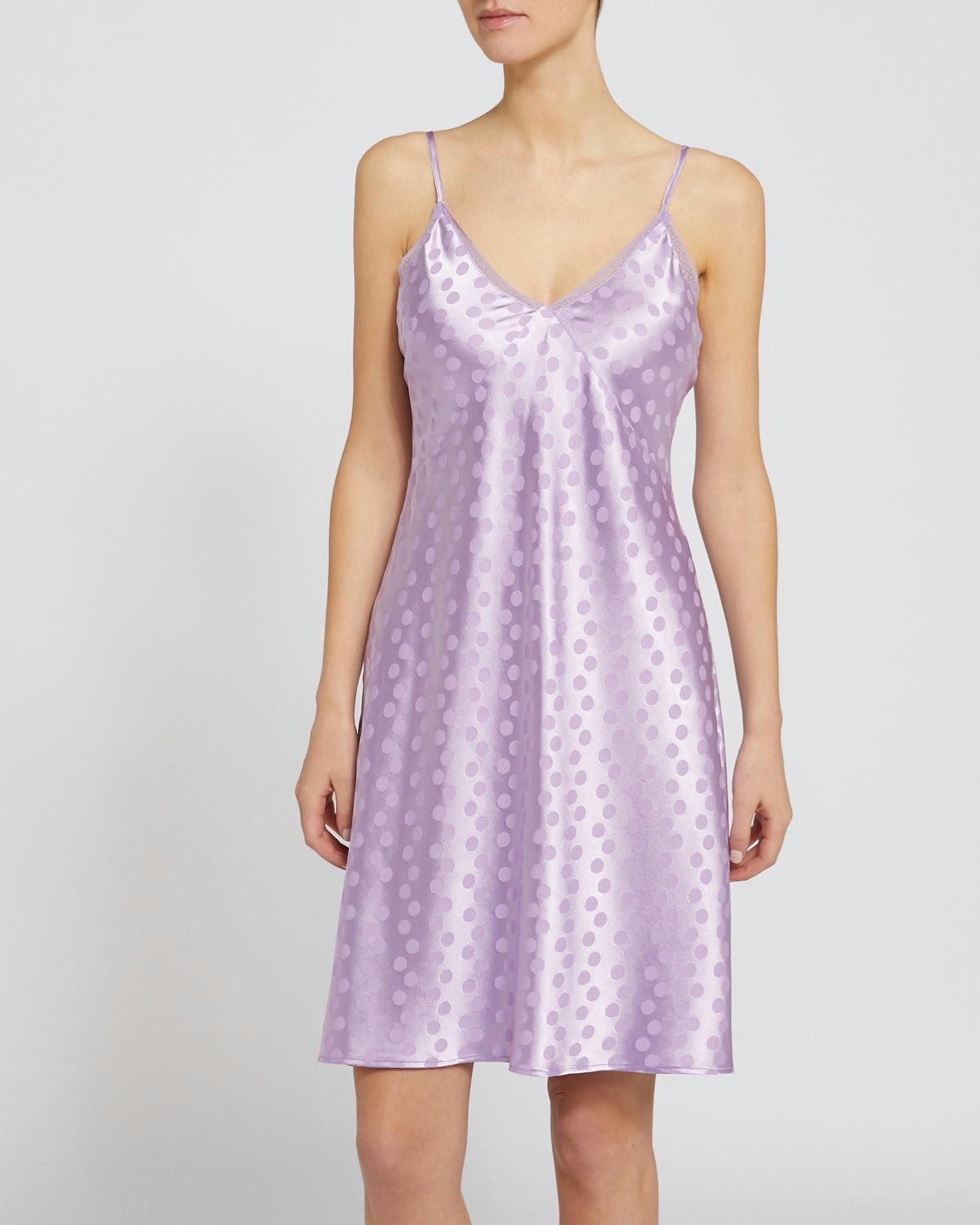 Satin Jacquard Lace Chemise