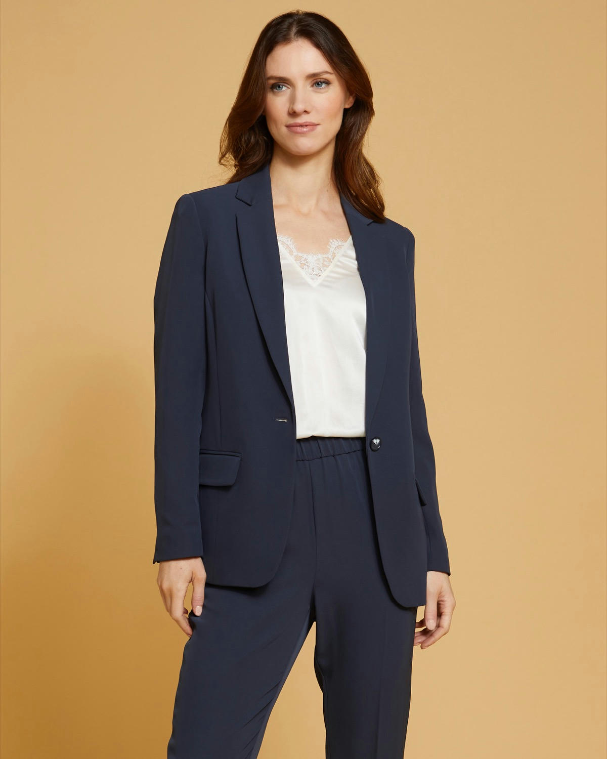 Paul Costelloe Living Studio Navy Fluid Blazer