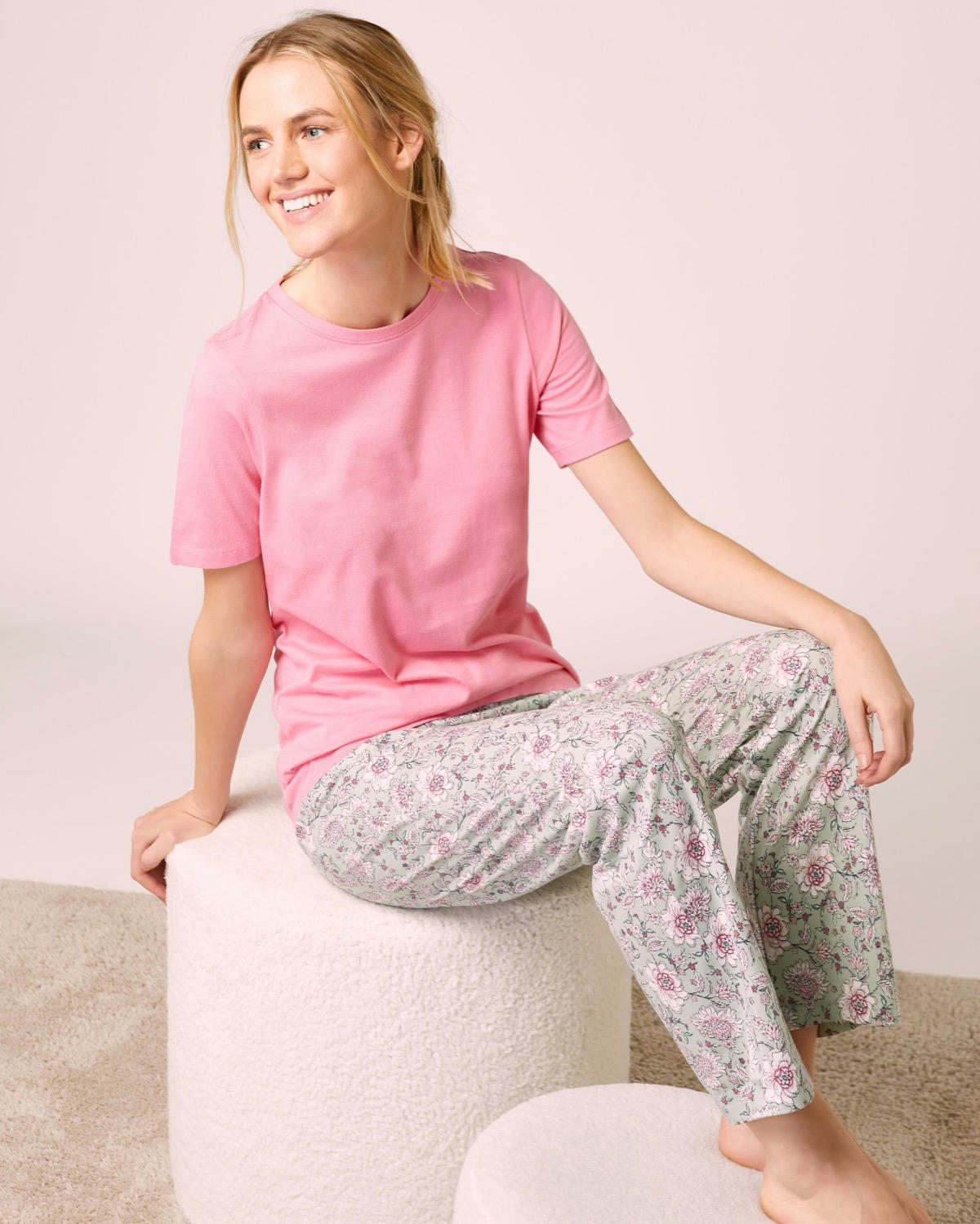 Cotton Straight Leg Pyjama Set