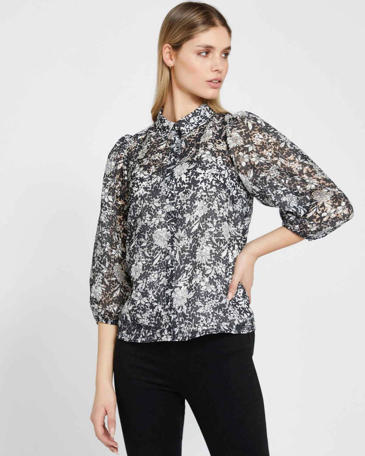 Savida Cara Mono Burnout Blouse