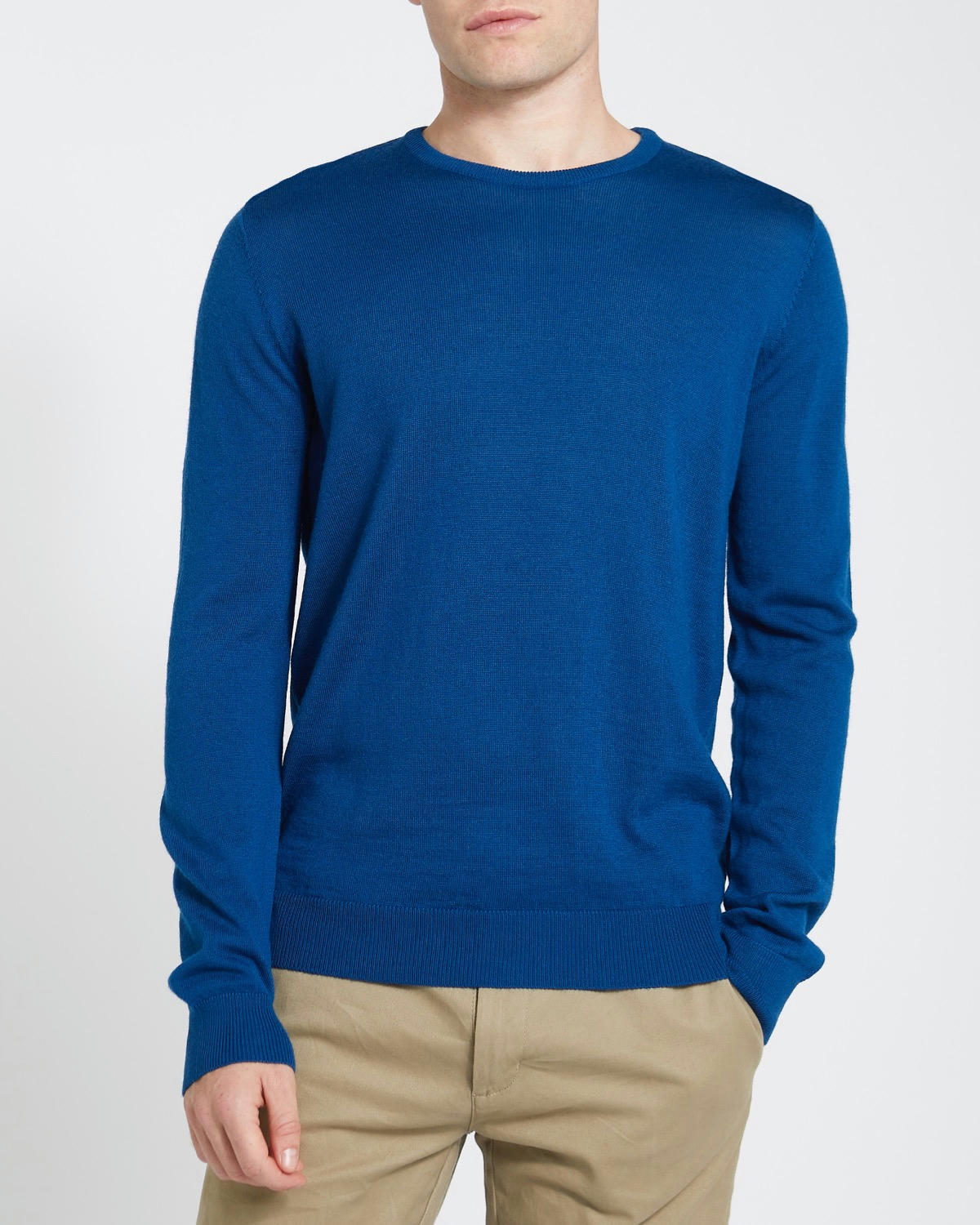 Merino Blend Crew Neck Jumper