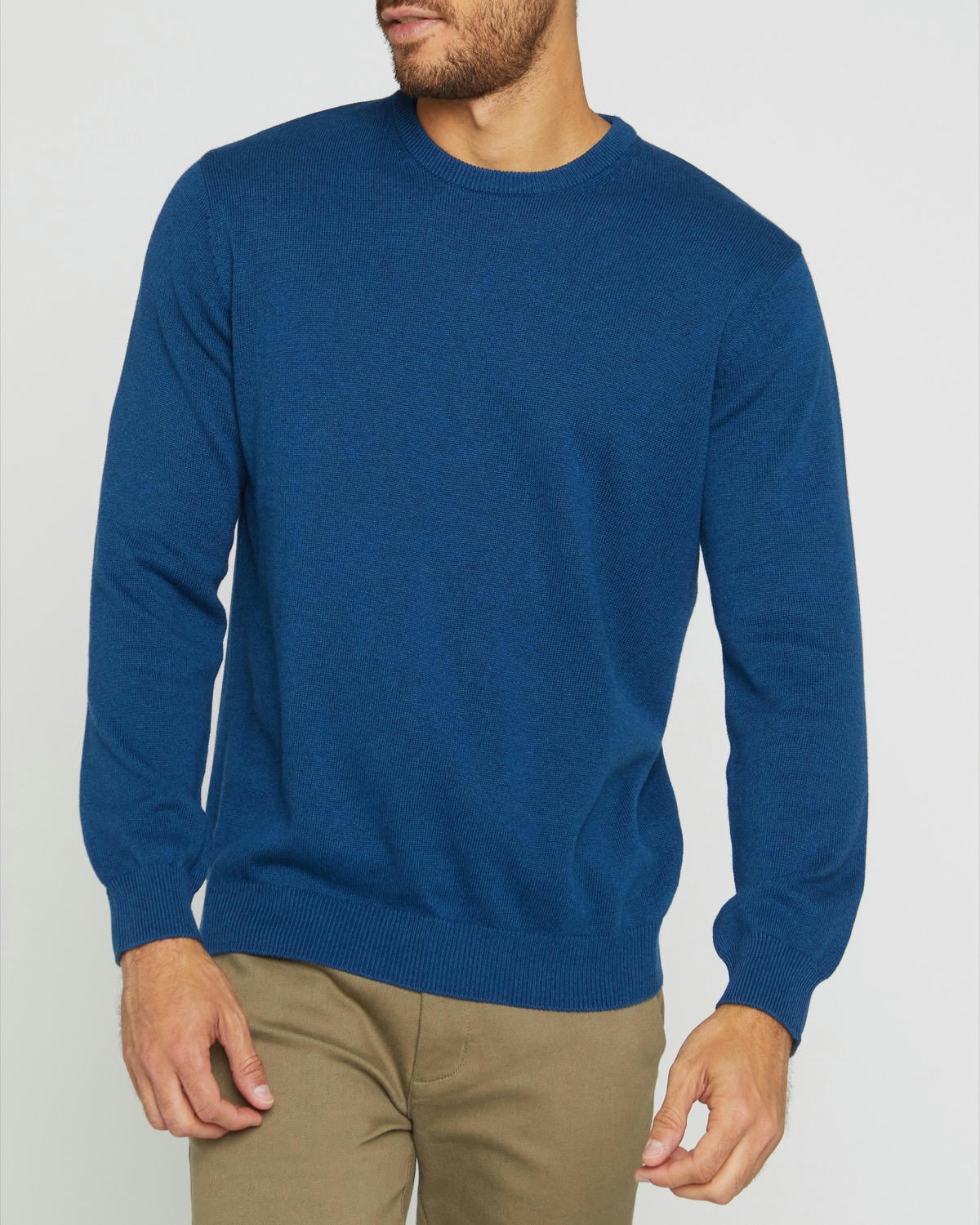 Regular Fit Cotton Crew Neck Jumper